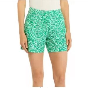 Crown & Ivy Caroline Green 5” Shorts,‎ Size: 14